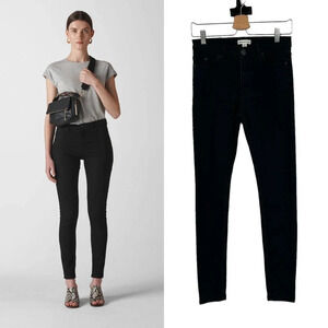 Whistles Black Skinny Jeans Denim Dark Wash Size 26